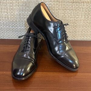 🌟HP🌟VTG 1990s Johnston & Murphy Optima Melton Cap Toe Oxfords USA 10.5